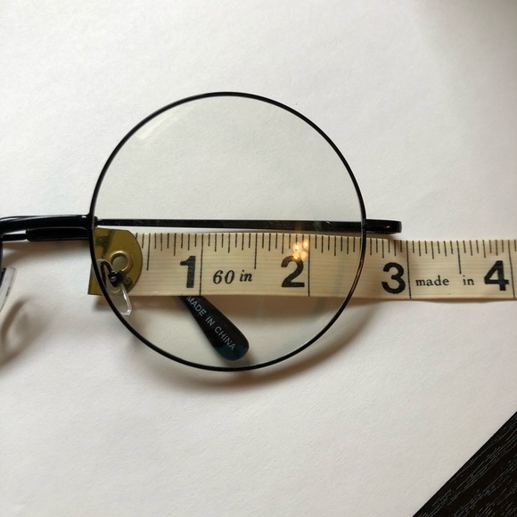 +0.0 Black wire framed round glasses - Picture 4 of 4